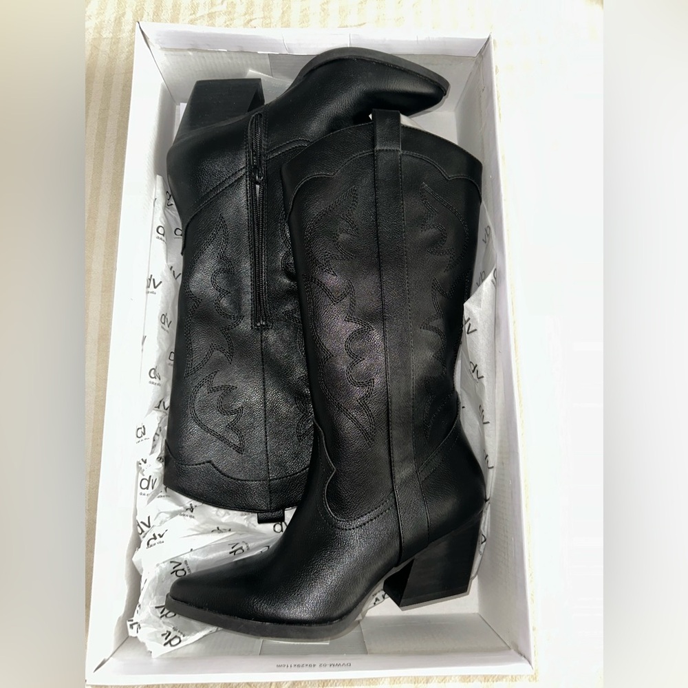 DV by Dolce Vita Black Leather Women's Boots